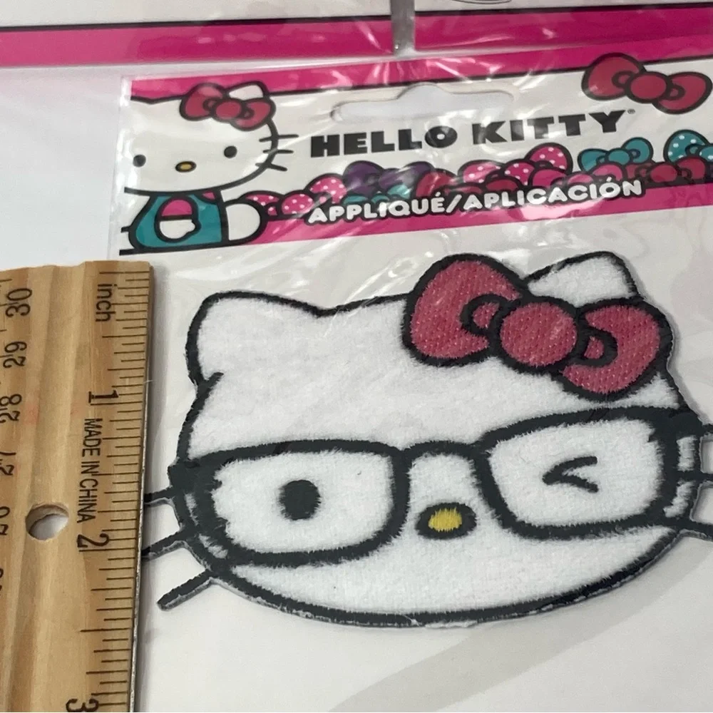 Winking Hello Kitty Wink Iron On Applique Transfer Set of 3 Simplicity